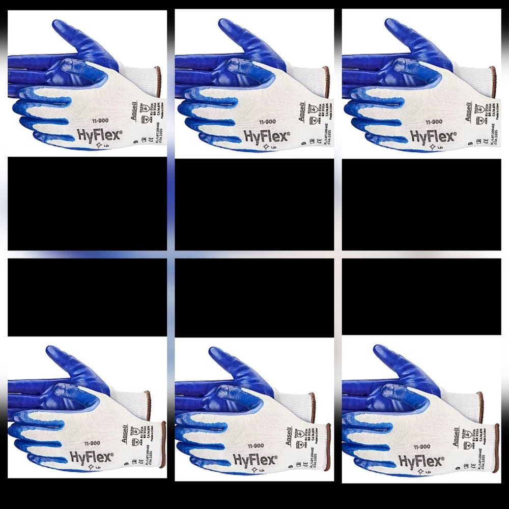 6 PACK x Unisex Work Gloves